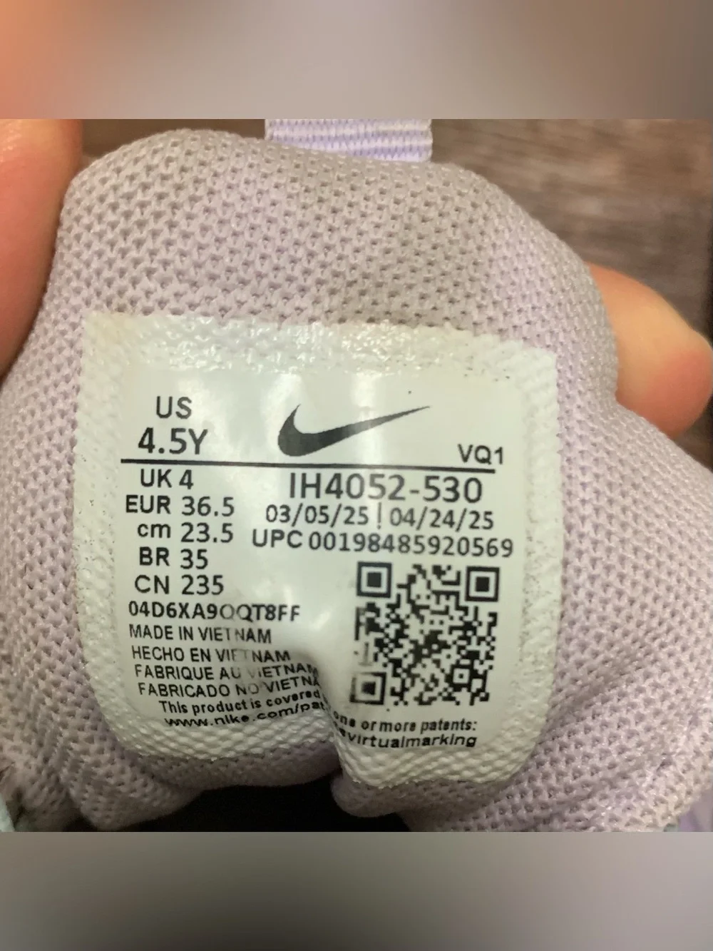 Nike Cosmic Runner GS Doll Purple Celestine Blue IH4052-530 Kids 4.5Y Women's 6